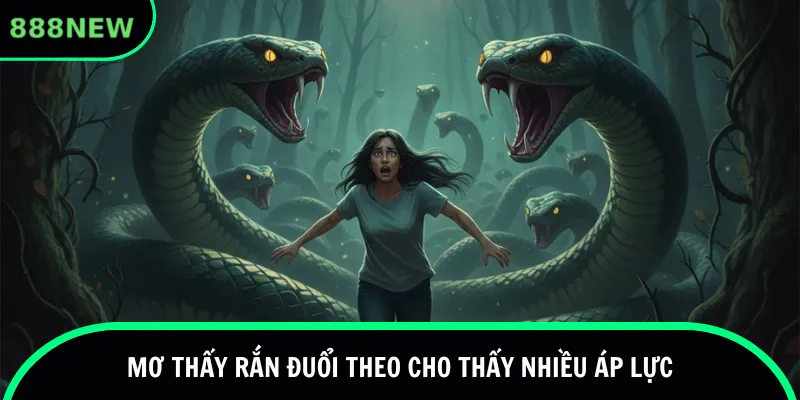 Mơ thấy rắn đuổi theo cho thấy nhiều áp lực