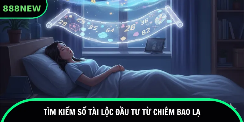 Tìm kiếm số tài lộc đầu tư 888new từ chiêm bao lạ